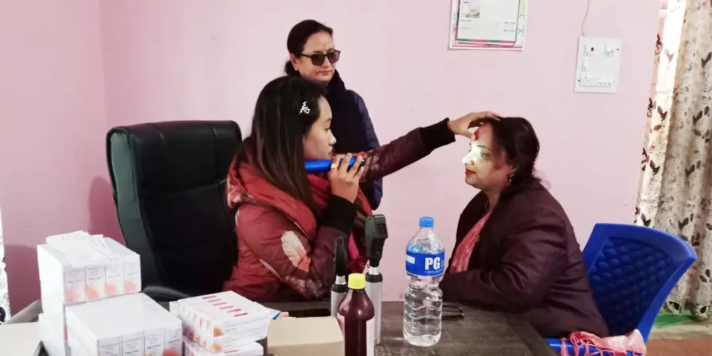 तीन हजार बढीको निःशुल्क आँखा परीक्षण