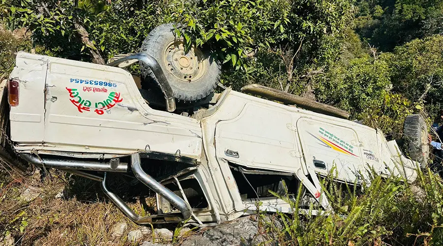 डोटीमा जिप दुर्घटना हुँदा ४ जना घाइते