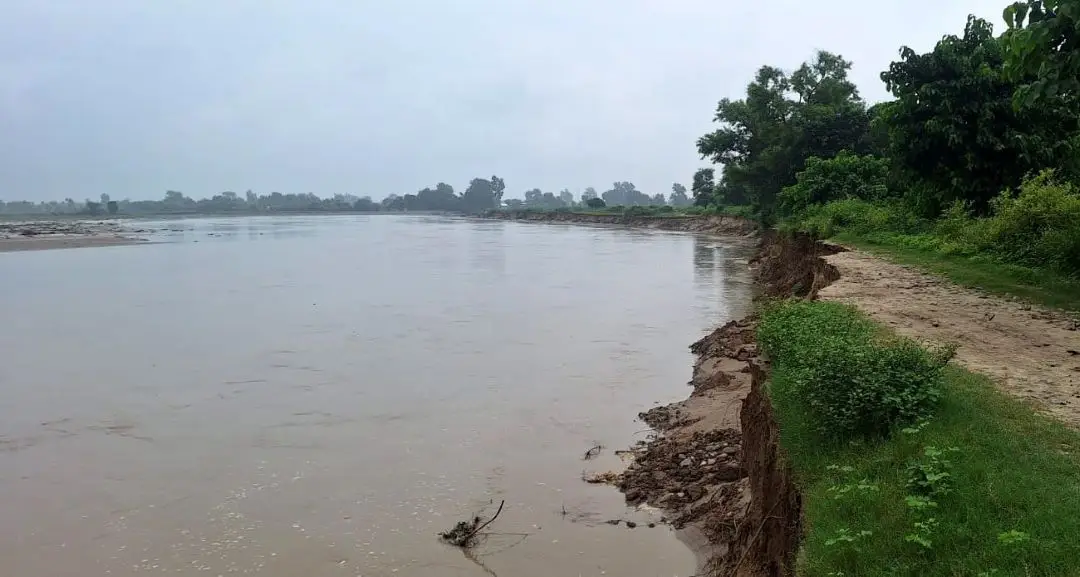 नदी कटानले सखाप हुँदै खेतीयोग्य जमिन, किसान चिन्तित