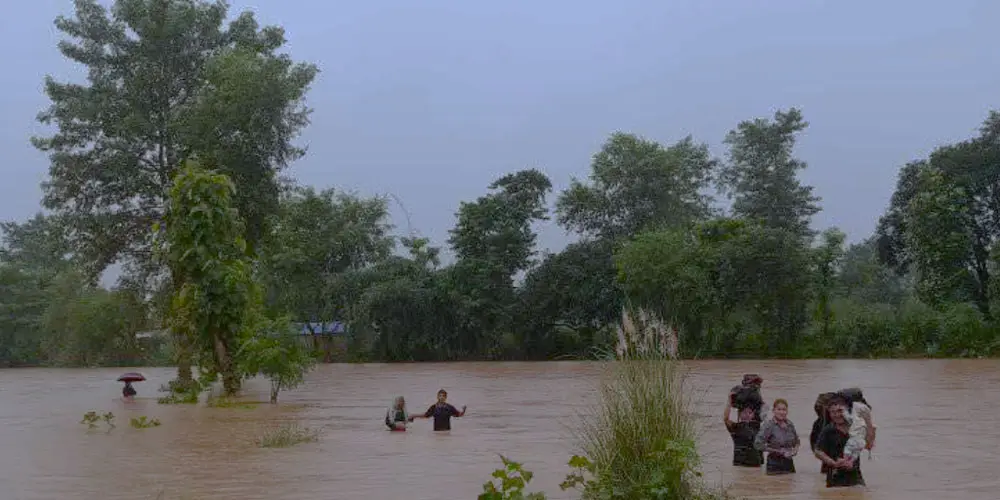 कञ्चनपुरमा बाढीका कारण चार दर्जन परिवार विस्थापित