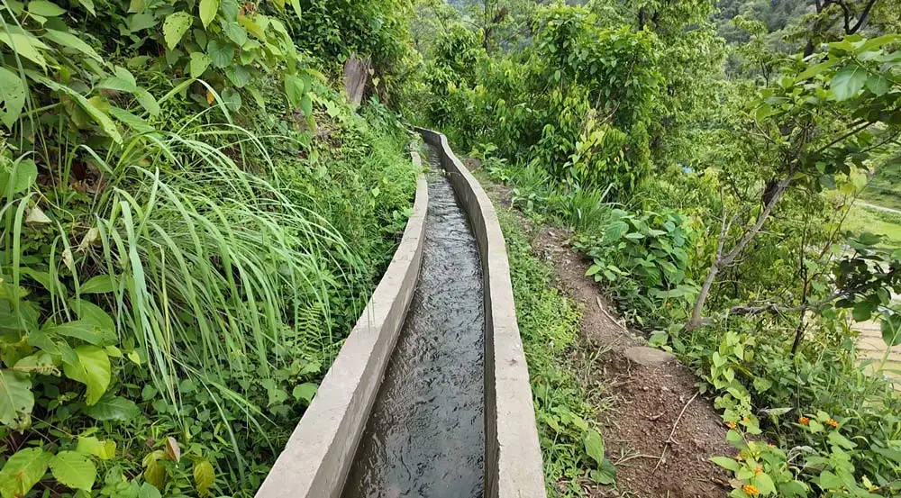 चुरे बस्तीको सिँचाइ कुलो बहुउपयोगी