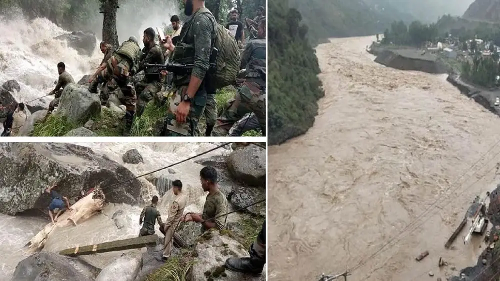 जम्मू कश्मीरमा बाढीबाट मृत्यु हुनेको संख्या ६० पुग्यो