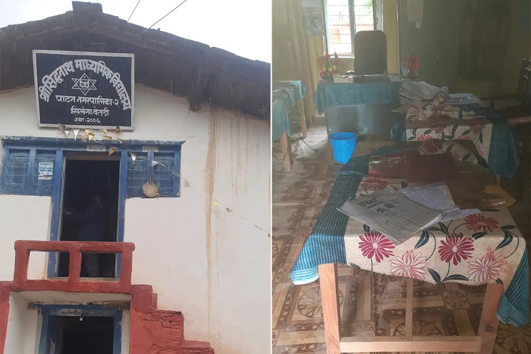 विद्यालयको भवन जीर्ण हुँदा पठनपाठनमा समस्या