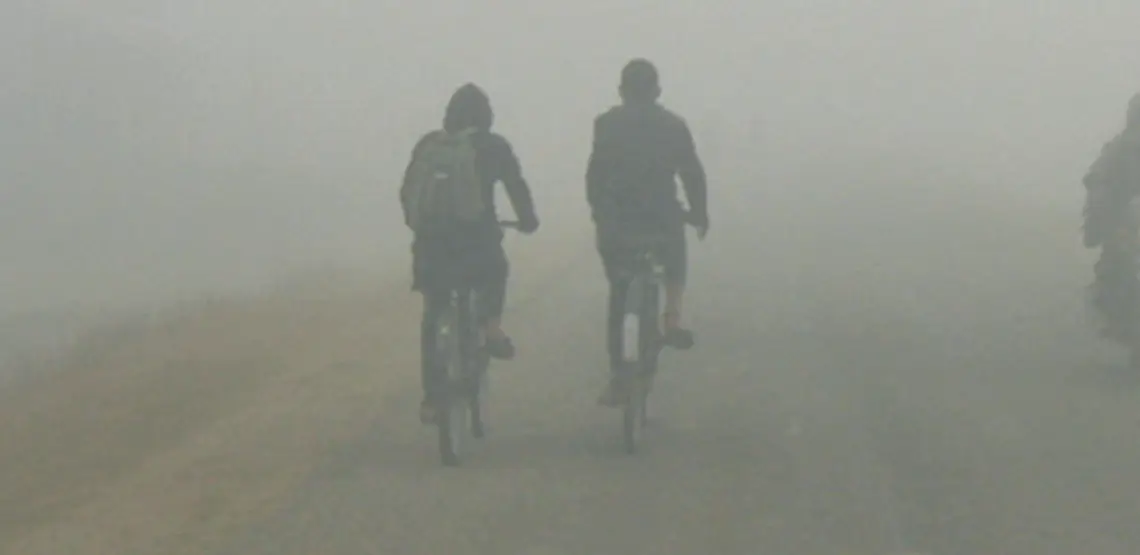 दिउँसैसम्म हुस्सु–कुहिरो लाग्न थालेपछि चिसो ह्वात्तै बढ्यो